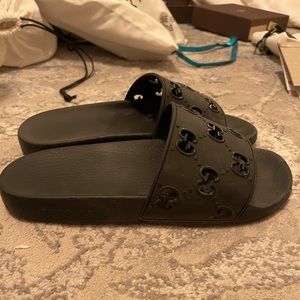 Black Gucci Slides